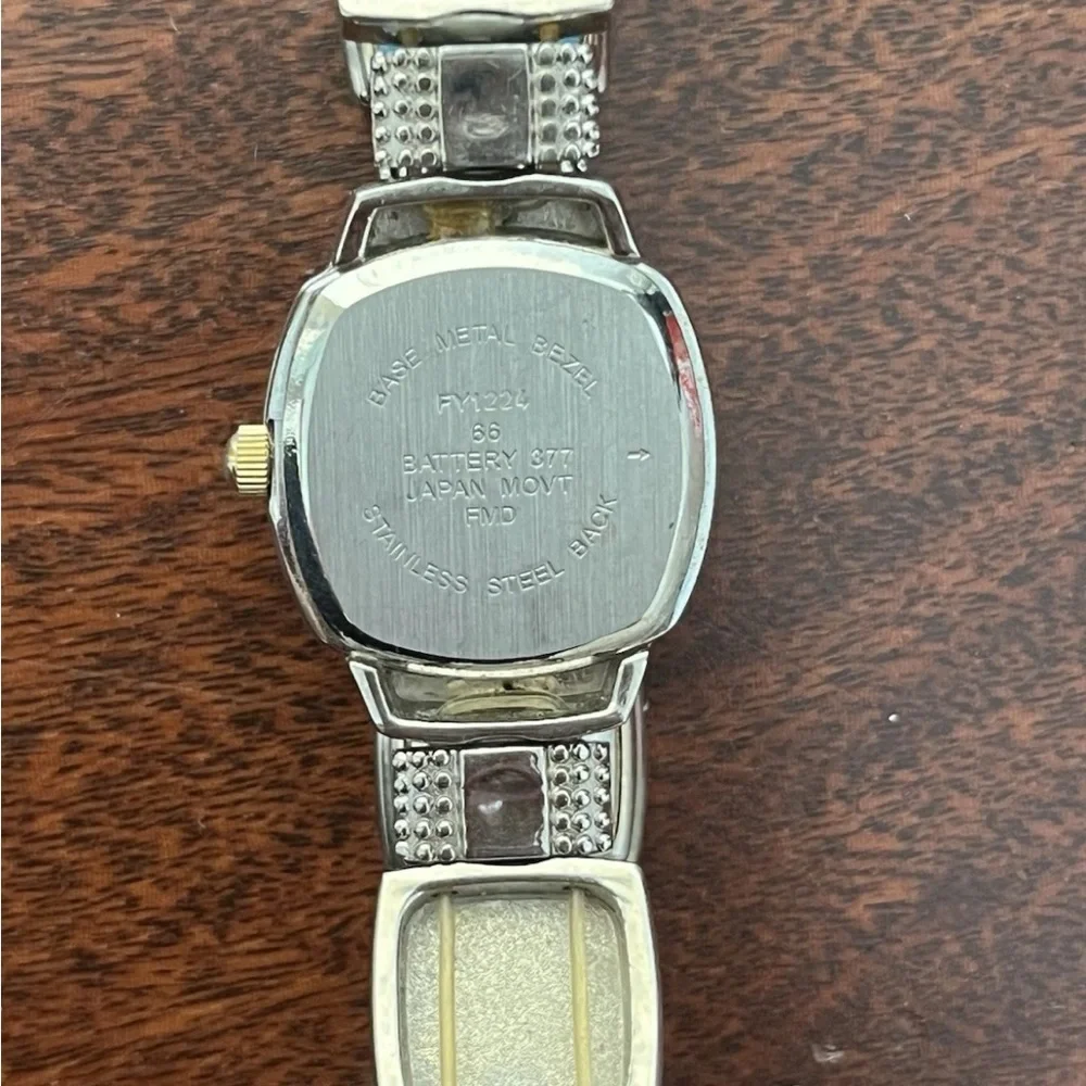 Turquoise Silver And Gold Geometric Fashion Watch NOT WORKING